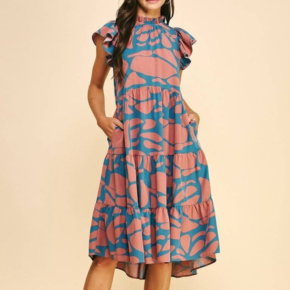 Clay Tiered Dress